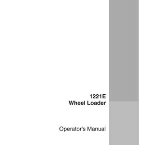 May include: White Operator's Manual for a 1221E Wheel Loader. The cover features the text "1221E Wheel Loader" and "Operator's Manual" in black font. The Case Construction logo is in the bottom right corner. The print number is 87729424.
