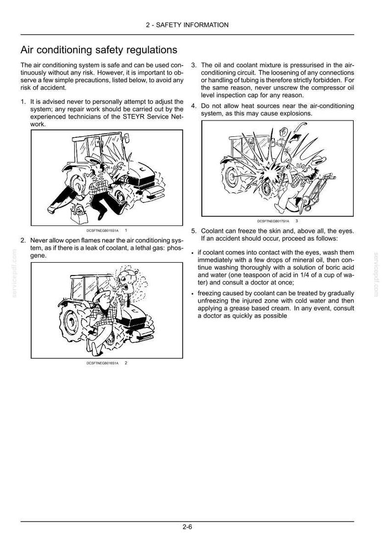 Steyr Kompakt 4075, 4085, 4095, 4105, 4115 Tractor Operator Owners Operation Manual | Instant PDF Download image 7