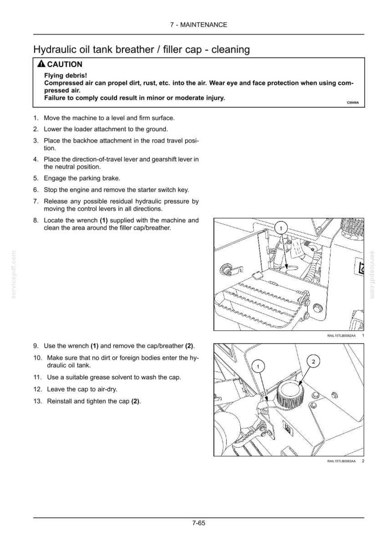 New Holland B100c, B100c Lr, B100c Tc, B110c, B110c Tc, B115c TC Stage IV Tractor Operator Owners Operation Manual | Instant PDF Download image 8