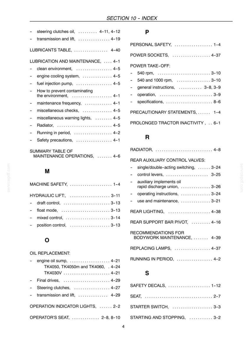 New Holland Tk4030v, Tk4050, TK4050M, TK4060 Tractor Operator Owners Operation Manual | Instant PDF Download image 11