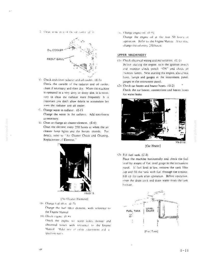 Kobelco MD120LC Hydraulic Excavator Operator Owners Operation Manual | Instant PDF Download image 7
