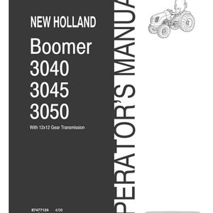 New Holland Boomer 3040, 3045, 3050 Tractor Operator Owners Operation Manual | Instant PDF Download image 3