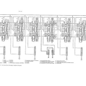 May include: Detailed technical diagram of an oil flow system, featuring multiple interconnected components, labeled with various terms. The diagram is in black and white, with a schematic layout and text labels.