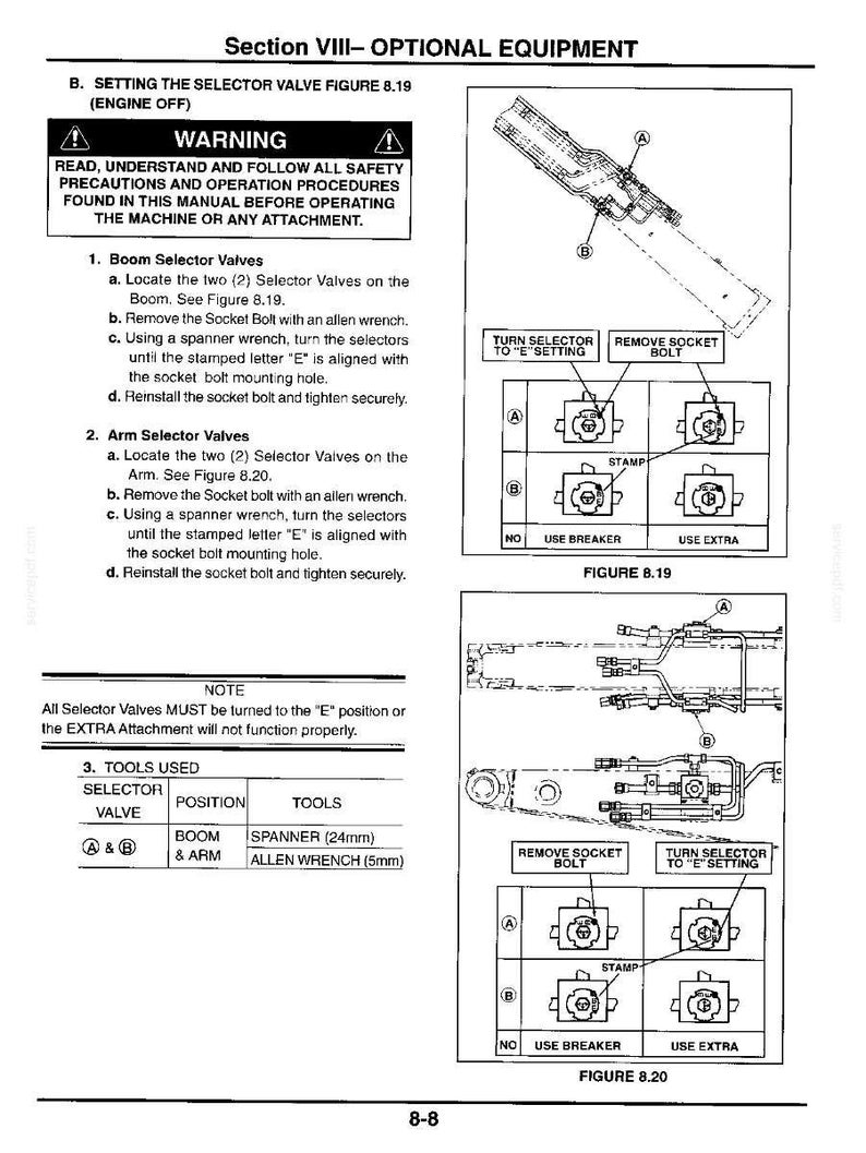 Kobelco SK70SR Hydraulic Excavator Operator Owners Operation Manual | Instant PDF Download imagen 8