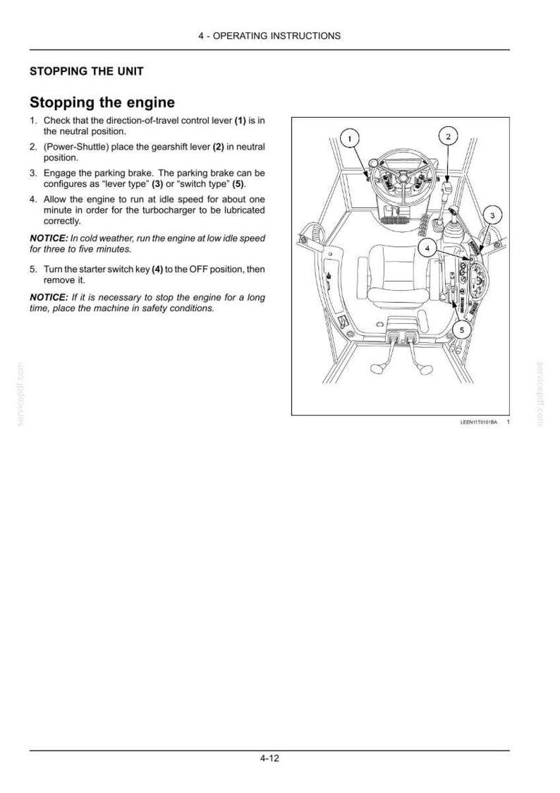 New Holland B90b, B100b, B110b, B115b LR TC Tier 3 Tractor Operator Owners Operation Manual | Instant PDF Download image 6