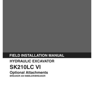 Kobelco SK210LC VI Hydraulic Excavator Operator Owners Operation Manual | Instant PDF Download image 2