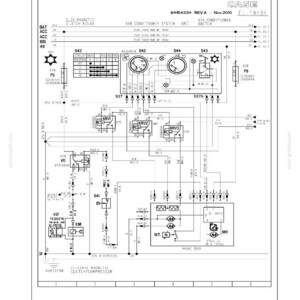 May include: Detailed schematic diagram of an electrical system, labeled "Electrical systems - Electrical system." Includes diagrams of relays, switches, and other components. The CASE logo is visible.