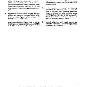 Puede incluir: Una p&aacute;gina impresa con instrucciones t&eacute;cnicas y diagramas. El texto incluye medidas en pulgadas y fracciones de pulgada, junto con una nota sobre mejoras de dise&ntilde;o. El documento es de Case Corporation.