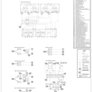 May include: A detailed hydraulic schematic for CX490D-CX500D excavators, featuring diagrams of valves, circuits, and connections. Includes text labels and a legend for components. The schematic is labeled as 2/2.
