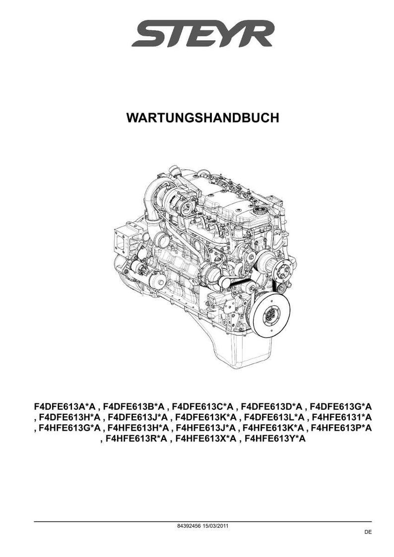 Steyr F4DFE613、F4HFE613 Wartungshandbuch 修理工場 | PDFダウンロード 画像 4