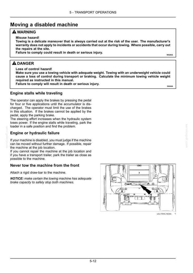 New Holland W190D Stage IV Wheel Loader Operator Owners Operation Manual | Instant PDF Download image 7