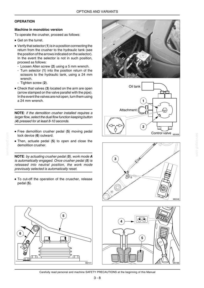 New Holland E265, E305 Raupenbagger Fahrer Besitzer Bedienungsanleitung | Sofort PDF Download Bild 8