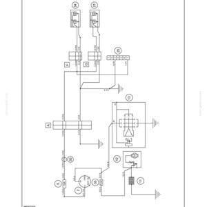 May include: Diagram of a brake light circuit, with labels and symbols. The diagram includes text such as "SECTION 55 - ELECTRICAL SYSTEM - CHAPTER 6" and "BRAKE LIGHT CIRCUIT". The image is in black and white.