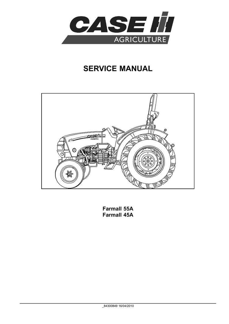 Case Farmall 55a, 45A Tractor Service Repair Workshop Manual PDF | Instant PDF Download image 3