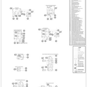May include: A detailed hydraulic schematic for a CX300D excavator, featuring multiple circuit diagrams and component labels. The diagram includes various valve configurations, pressure settings, and a legend for easy interpretation. The document is labeled 47843008EN-2/2.