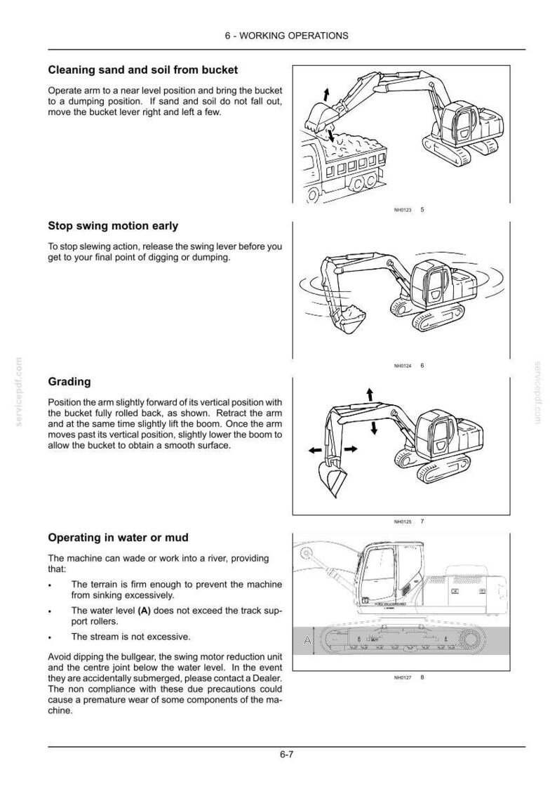 Kobelco ED150-2 Hydraulic Excavator Blade Runner Operator Owners Operation Manual | Instant PDF Download image 10