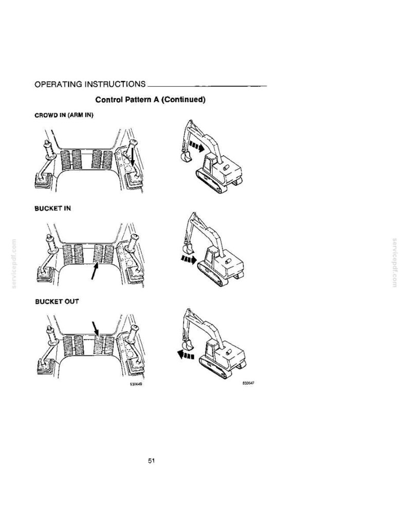 Bruksanvisning för grävmaskin Case 1080 bild 6