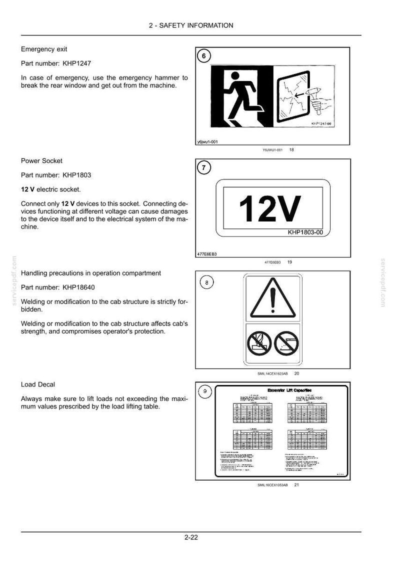 New Holland E485c Evo, E505C EVO Crawler Excavator Operator Owners Operation Manual | Instant PDF Download image 4