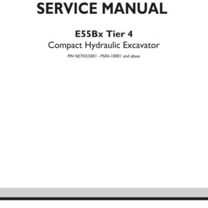 New Holland E55Bx Tier 4 Compact Hydraulic Excavator Service Repair Workshop Manual | Instant PDF Download image 3