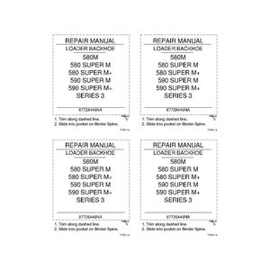 Peut inclure: Quatre documents rectangulaires identiques de manuel de r&eacute;paration pour une pelle r&eacute;tro, chacun avec le m&ecirc;me texte en noir. Le texte comprend les num&eacute;ros de mod&egrave;le et les instructions de coupe et de reliure. Les documents sont sur fond blanc.