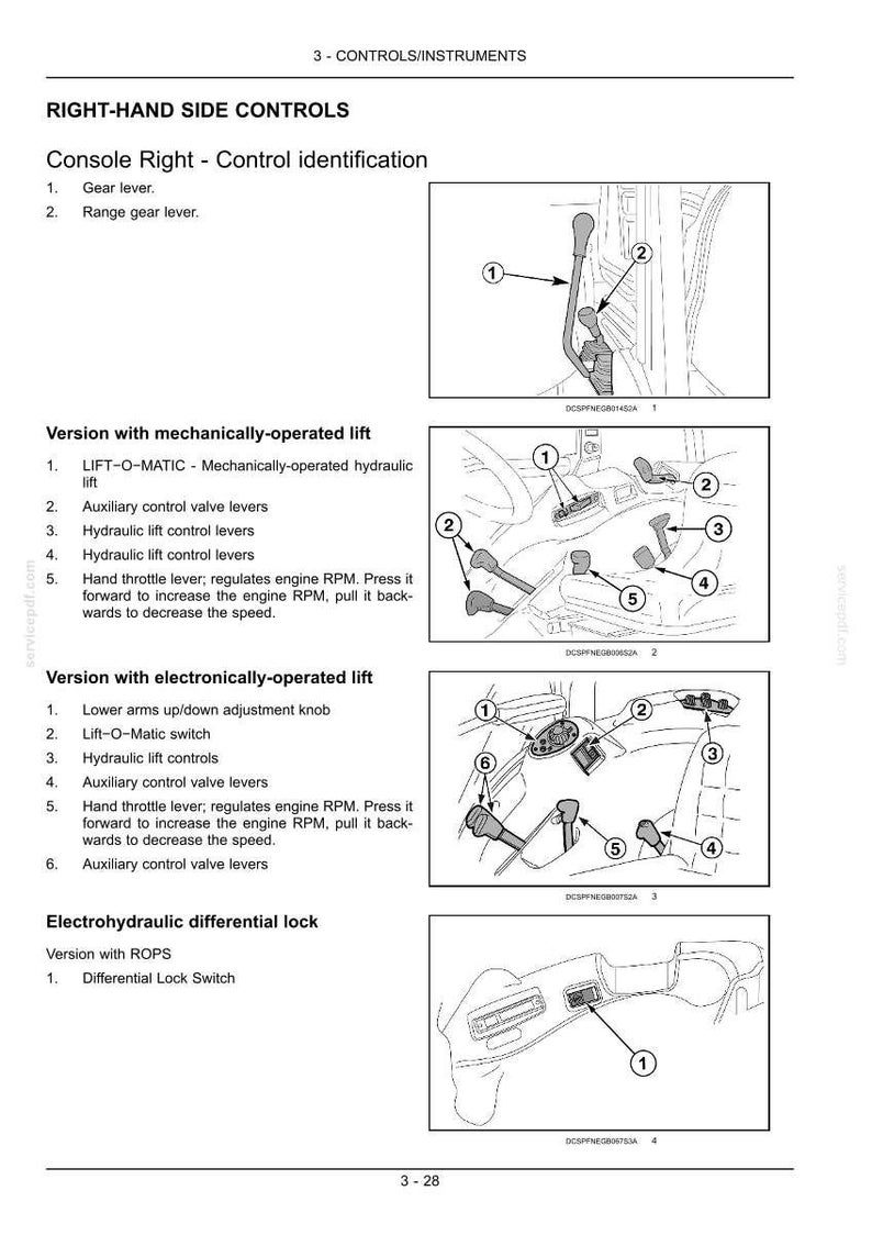 New Holland T4030f, T4040f, T4050F, T4060F Tractor Operator Owners Operation Manual | Instant PDF Download image 5