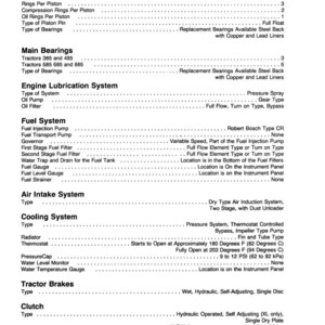May include: A detailed technical diagram from a manual, featuring sections on pistons, bearings, fuel systems, and cooling systems. Includes measurements in inches and PSI. The document is labeled "1000-6" and printed in England.