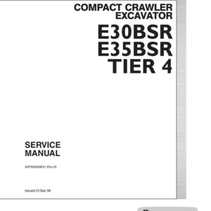 New Holland E30BSR Tier 4, E35BSR Tier 4 Compact Crawler Excavator Service Repair Workshop Manual | Instant PDF Download image 3