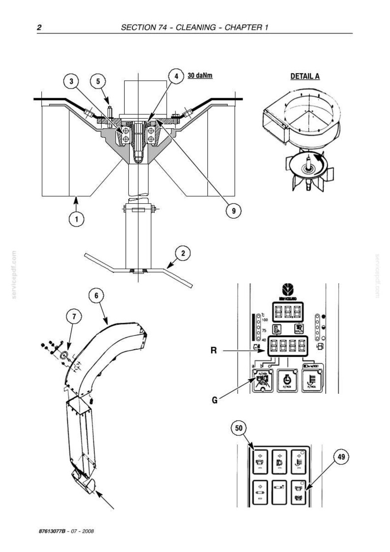 New Holland Vm3080, Vl5060, VL5070, VL5080 Grape Harvester Service Repair Workshop Manual | Instant PDF Download image 10