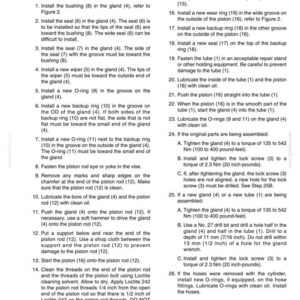 May include: A technical document page titled Assembly, numbered 8006-9, containing detailed numbered instructions for installing cylinder components, including torque specifications in Nm and pound-feet, and drill bit sizes in inches.