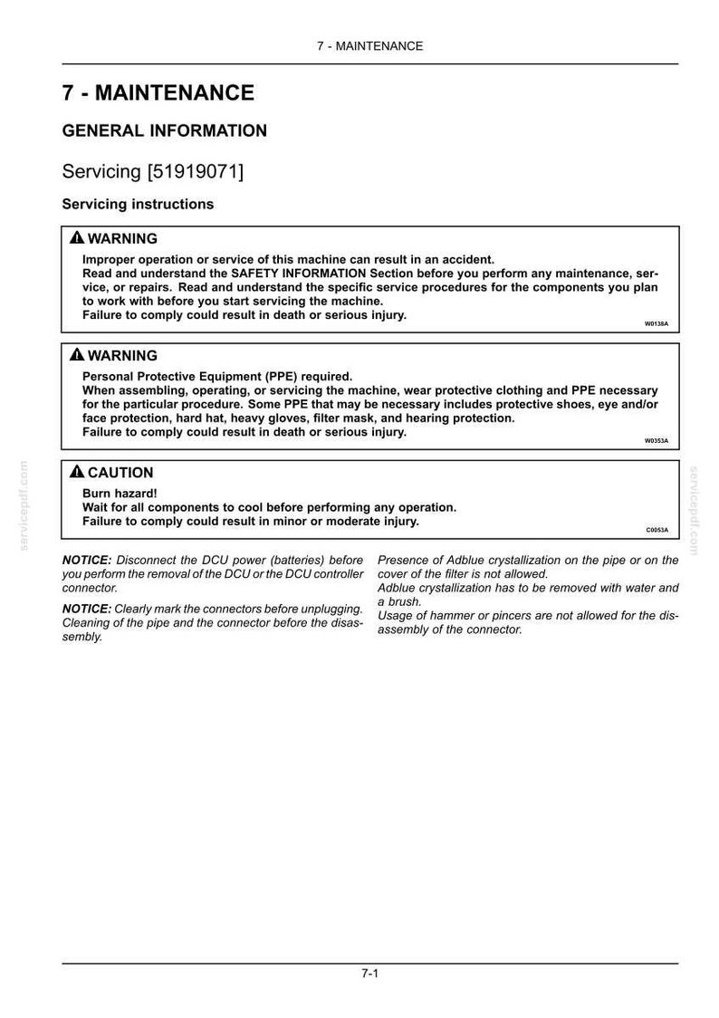 New Holland W190C, W230C Tier 4 Wheel Loader Operator Owners Operation Manual | Instant PDF Download image 7