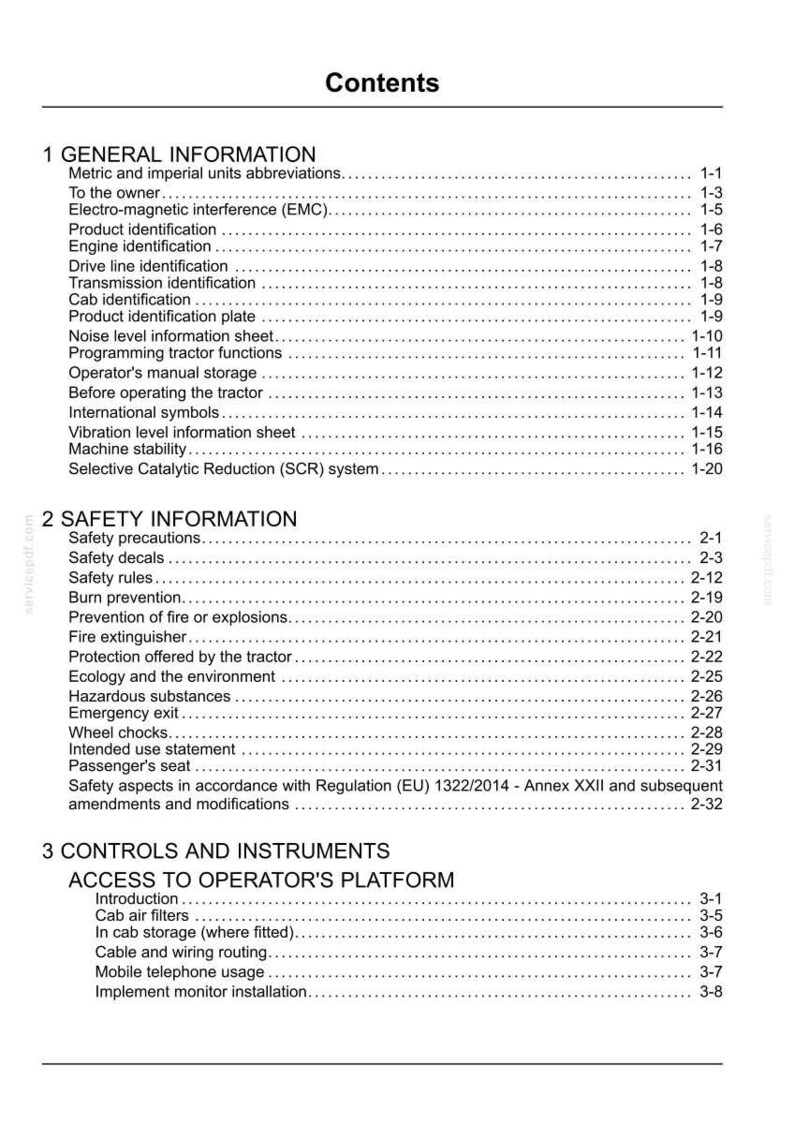 Steyr 4115, 4125, 4135, 4145, 6145 PROFI Classic Stage IV Tractor Operator Owners Operation Manual | Instant PDF Download image 5
