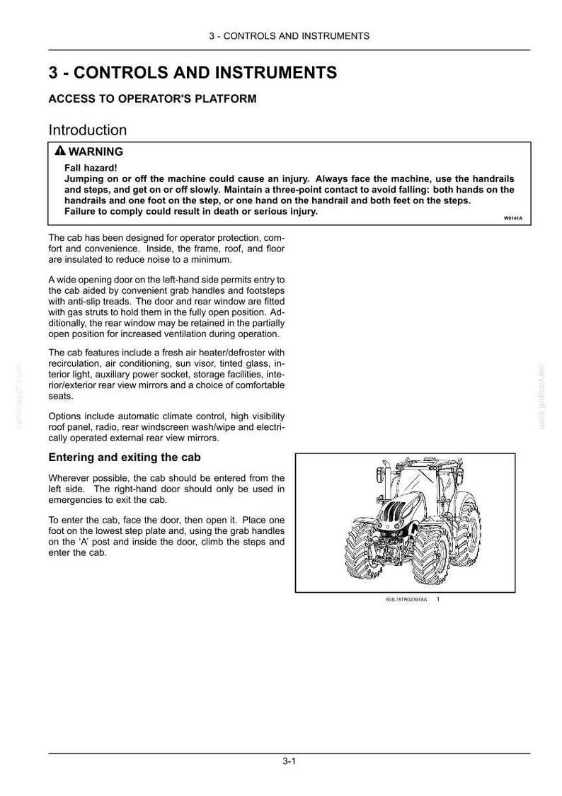 Steyr 6270, 6300 Terrus CVT Stage IV Tractor Operator Owners Operation Manual | Instant PDF Download image 2