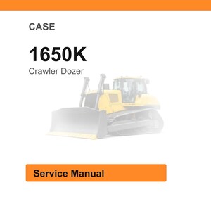 Case 1650K bandschaktare servicemanual PDF | Verkstadsreparation | Direktnedladdning bild 1