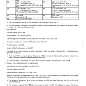 May include: A detailed schematic of electrical systems and fault codes, including connector diagrams and troubleshooting steps. The document provides instructions for diagnosing and repairing issues related to vehicle components.