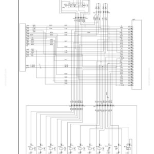 May include: A technical line diagram titled SECTION 55 - ELECTRIC SYSTEM and TRANSMISSION CONTROL UNIT LINE DIAGRAM. The black and white schematic features numerous interconnected lines, electrical symbols, and alphanumeric labels on a white background.