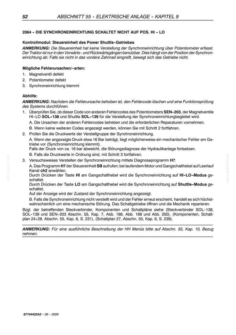 Steyr 4065, 4075, 4085, 4095 Kompakt Traktoren Wartungshandbuch Reparatur Werkstatthandbuch | PDF-Download image 9
