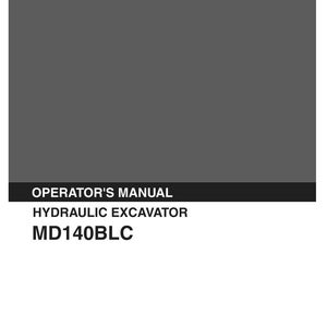Kobelco MD140BLC Hydraulic Excavator Operator Owners Operation Manual | Instant PDF Download imagem 2