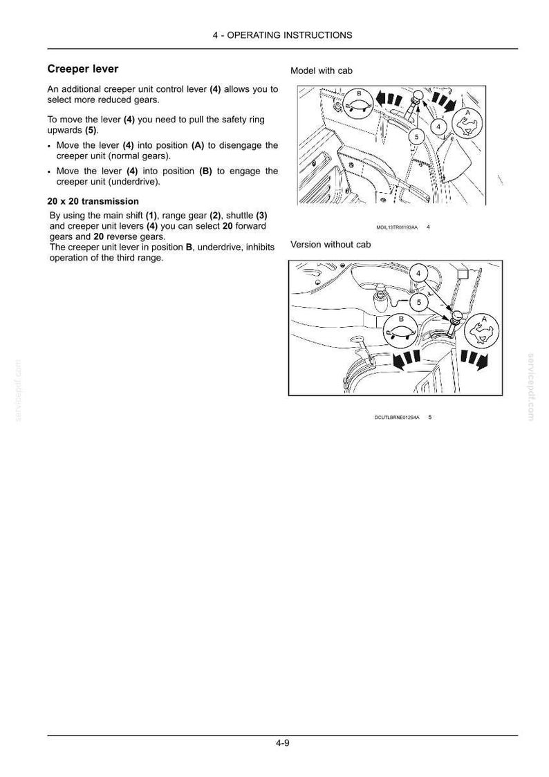 Manual de operación y mantenimiento del tractor New Holland T4.115 / Descarga instantánea en PDF imagen 6