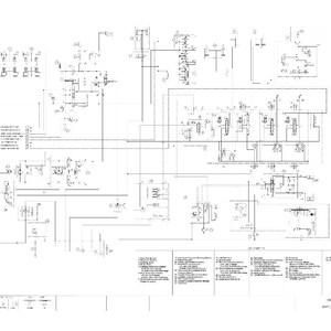 May include: A detailed black and white schematic diagram, likely for an electronic device. The diagram features numerous lines, symbols, and text labels, providing technical information about the components and their connections. The layout is complex and precise.
