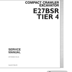 New Holland E27BSR Tier 4 Compact Crawler Excavator Service Repair Workshop Manual | Instant PDF Download image 3