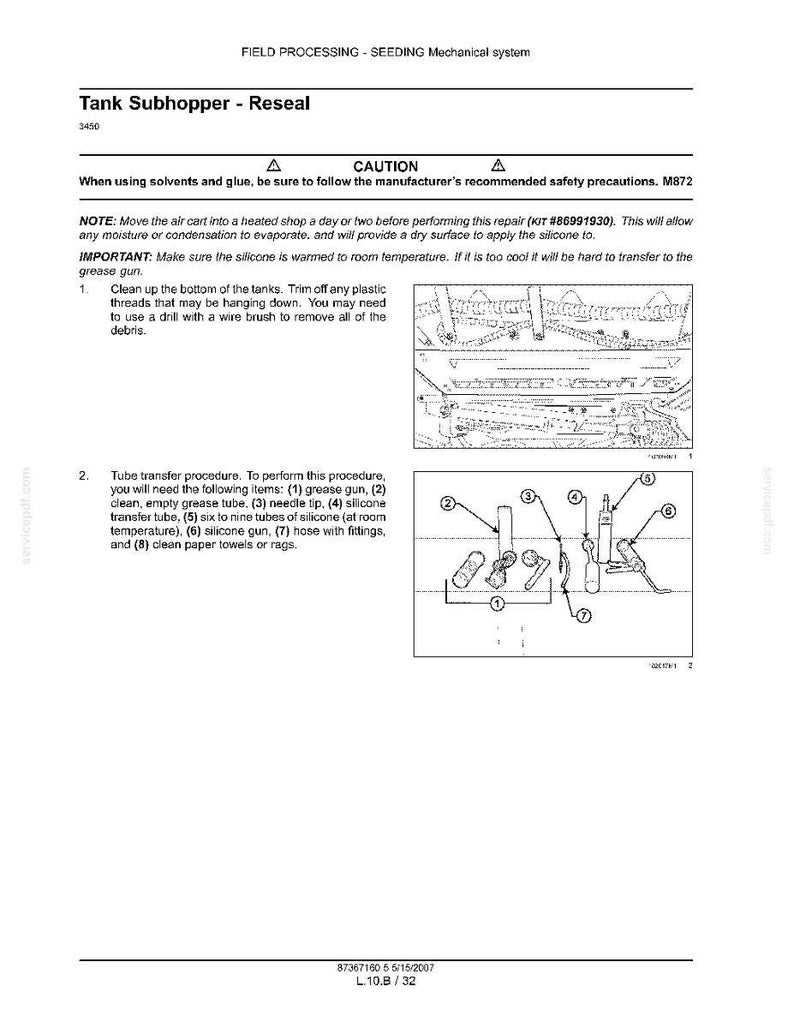 Flexi-Coil 1740, 2340, 2640, 3450, 3850, 4350 Air Cart Service Repair Workshop Manual | Instant PDF Download image 8