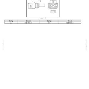 May include: Diagram of an A/C Low Pressure Switch Connector, with detailed illustrations of the connector and its components. Includes a table with cavity and circuit information. Text includes "DISTRIBUTION SYSTEMS - ELECTRICAL POWER SYSTEM".