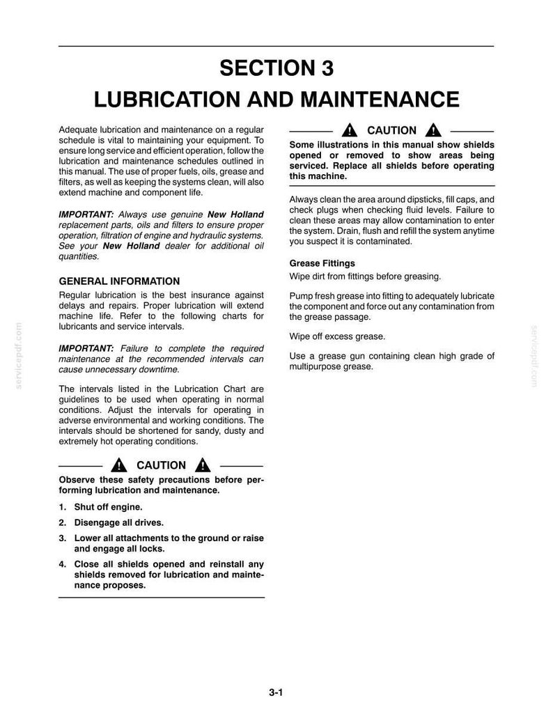Manual de operación y mantenimiento del tractor New Holland T2410 y T2420 / Descarga instantánea en PDF imagen 7