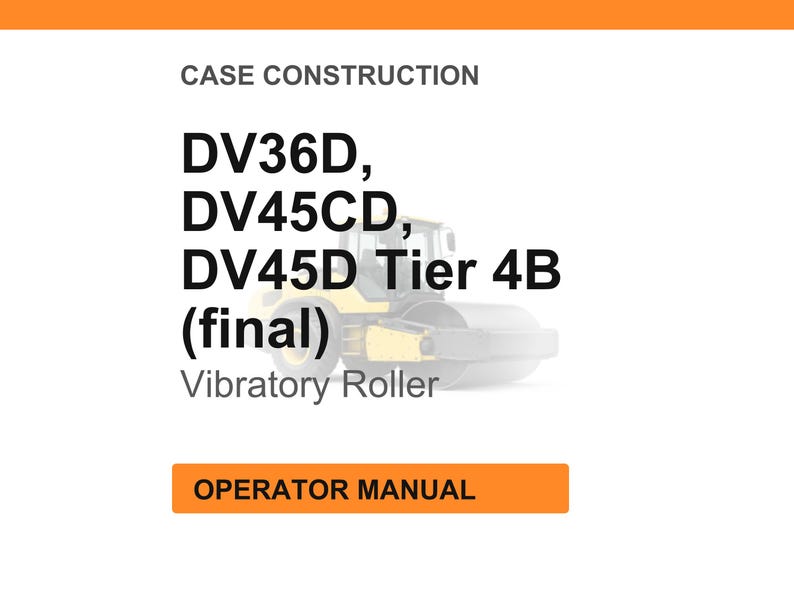 Lådskonstruktion DV36D, DV45CD, DV45D Tier 4B (slutgiltig) Vibrationsvals Bruksanvisning bild 1