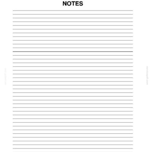 May include: A white page with horizontal black lines for writing notes. The top of the page has the text "SECTION 41 - STEERING SYSTEM - CHAPTER 1" and the centered word "NOTES". The page is from a manual.
