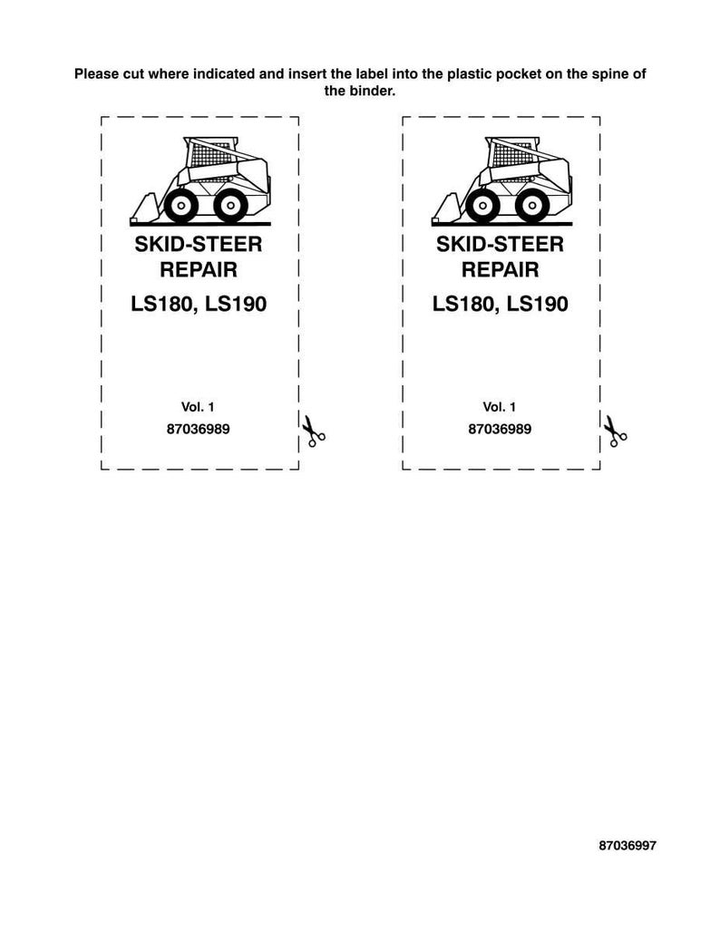 New Holland LS180, LS190 Skid Steer Loader Service Repair Workshop Manual | Instant PDF Download image 3