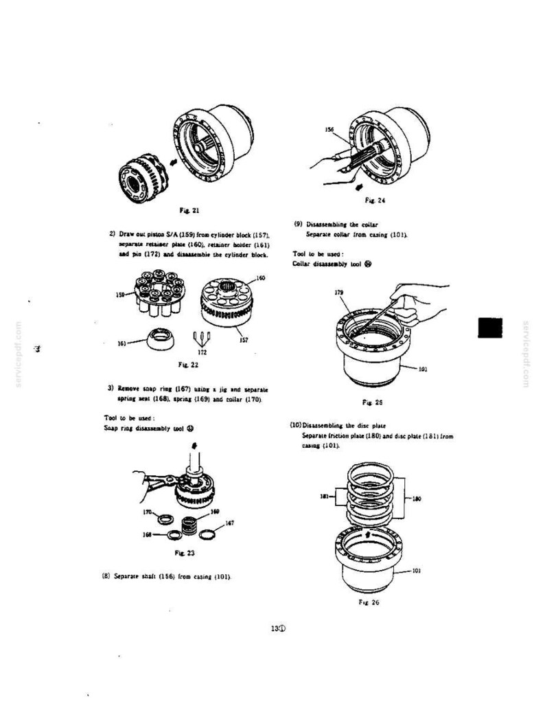 Kobelco SK270LC IV hydraulisk grävmaskin, service och reparation, verkstadsmanual | Direkt PDF-nedladdning bild 10