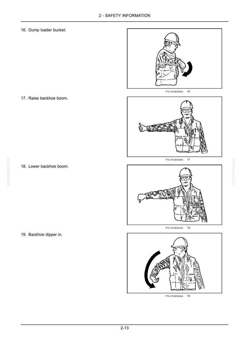 New Holland B80B Backhoe Loader Operator Owners Operation Manual | Instant PDF Download image 4