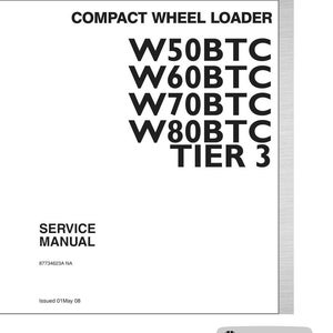 ニューホランド W50btc、W60btc、W70BTC、W80BTC Tier 3 コンパクトホイールローダー サービス修理ワークショップマニュアル | PDF 即時ダウンロード 画像 3