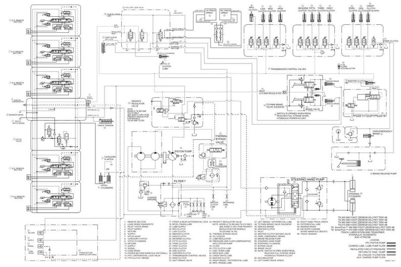 May include: Detailed engineering schematic diagram in black and white. The diagram features numerous interconnected components, lines, and labels, likely representing a complex mechanical or electrical system. The layout is intricate and technical.